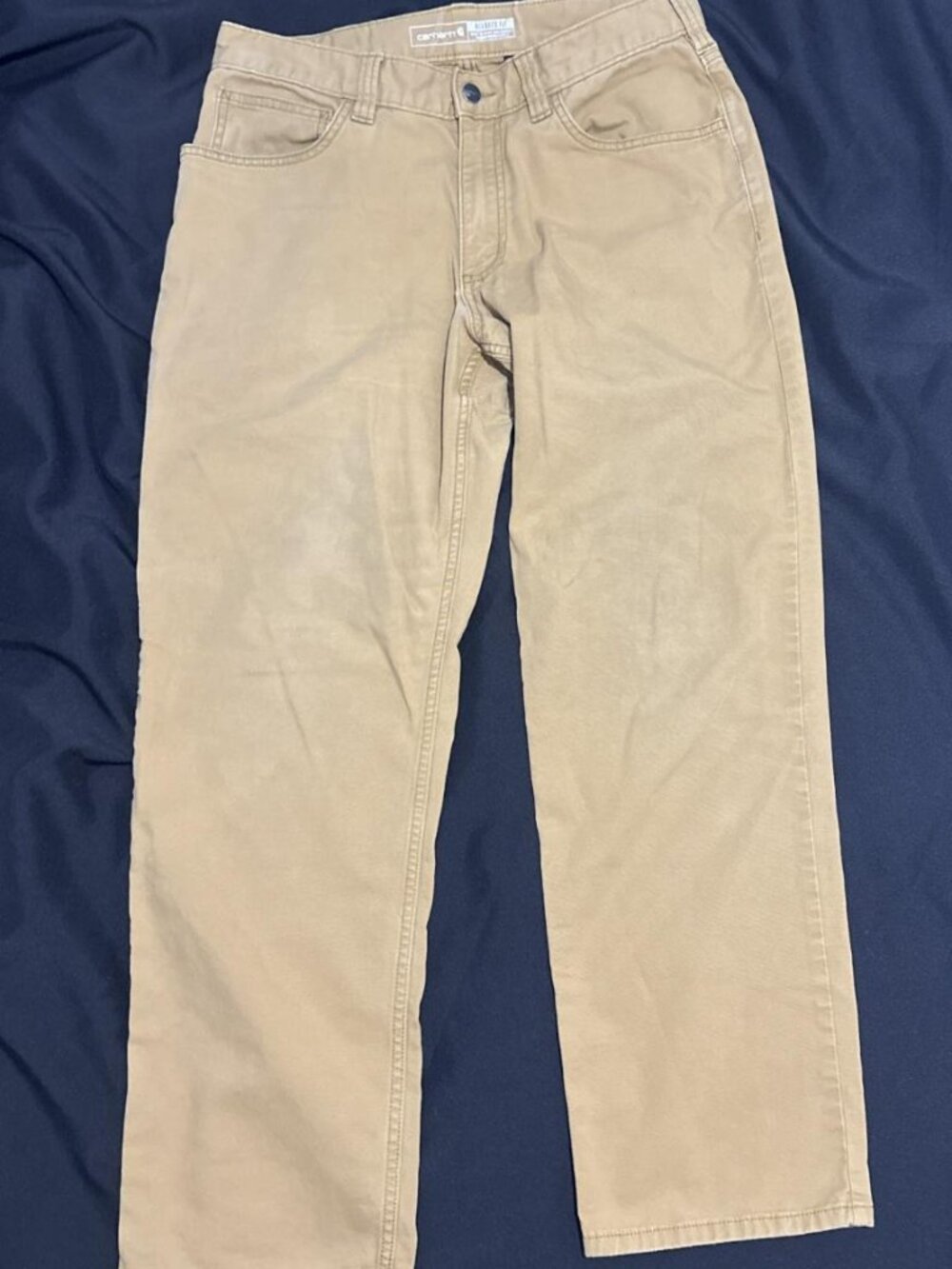 Carhartt Tan Canvas Utility Workwear Pants Gorpcore Streetwear Men Size 32x30